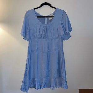 NWT Paper Heart Cottagecore Blue Ruffle Babydoll Dress
